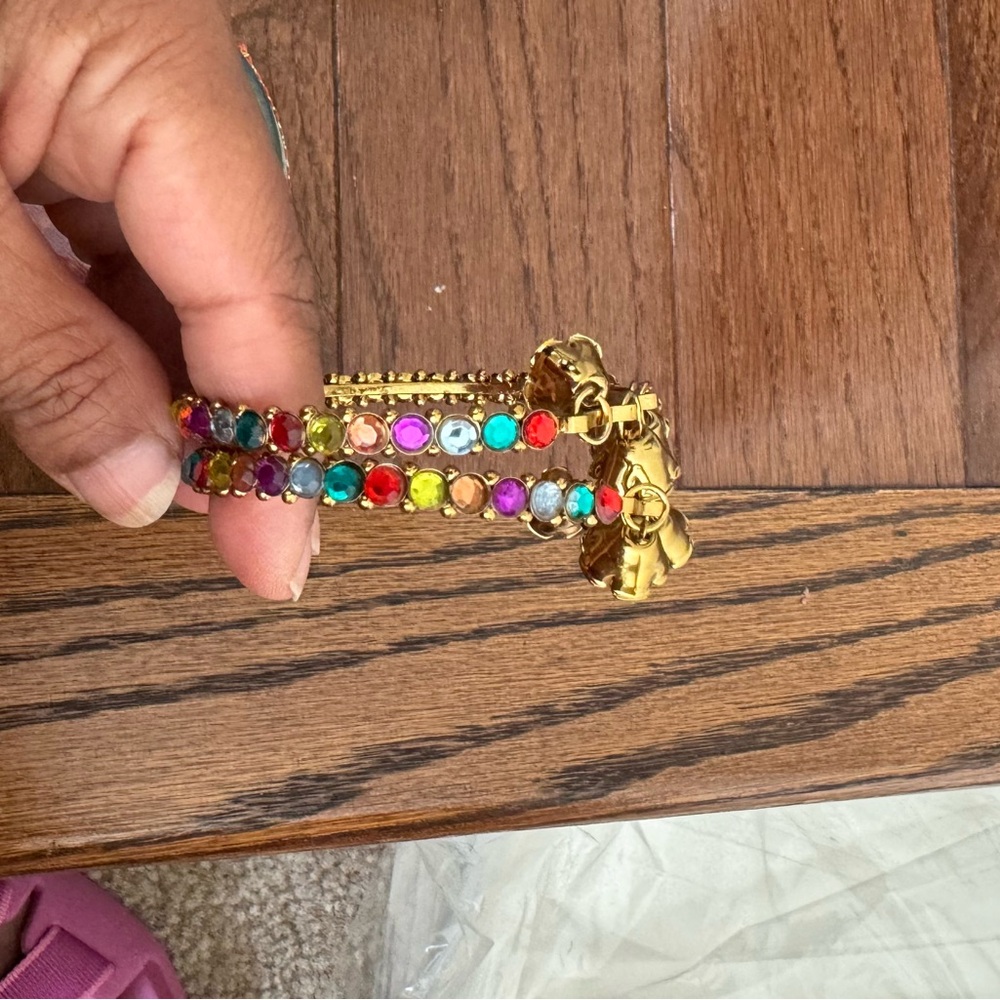 Multicolor Gold-Tone Women's Bangke Set